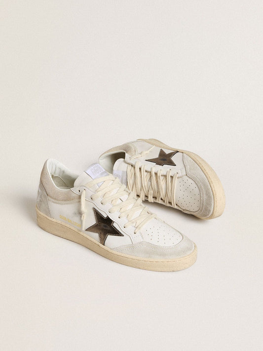 Women's Ball Star with metallic leather star and glossy leather heel tab | Golden Goose
