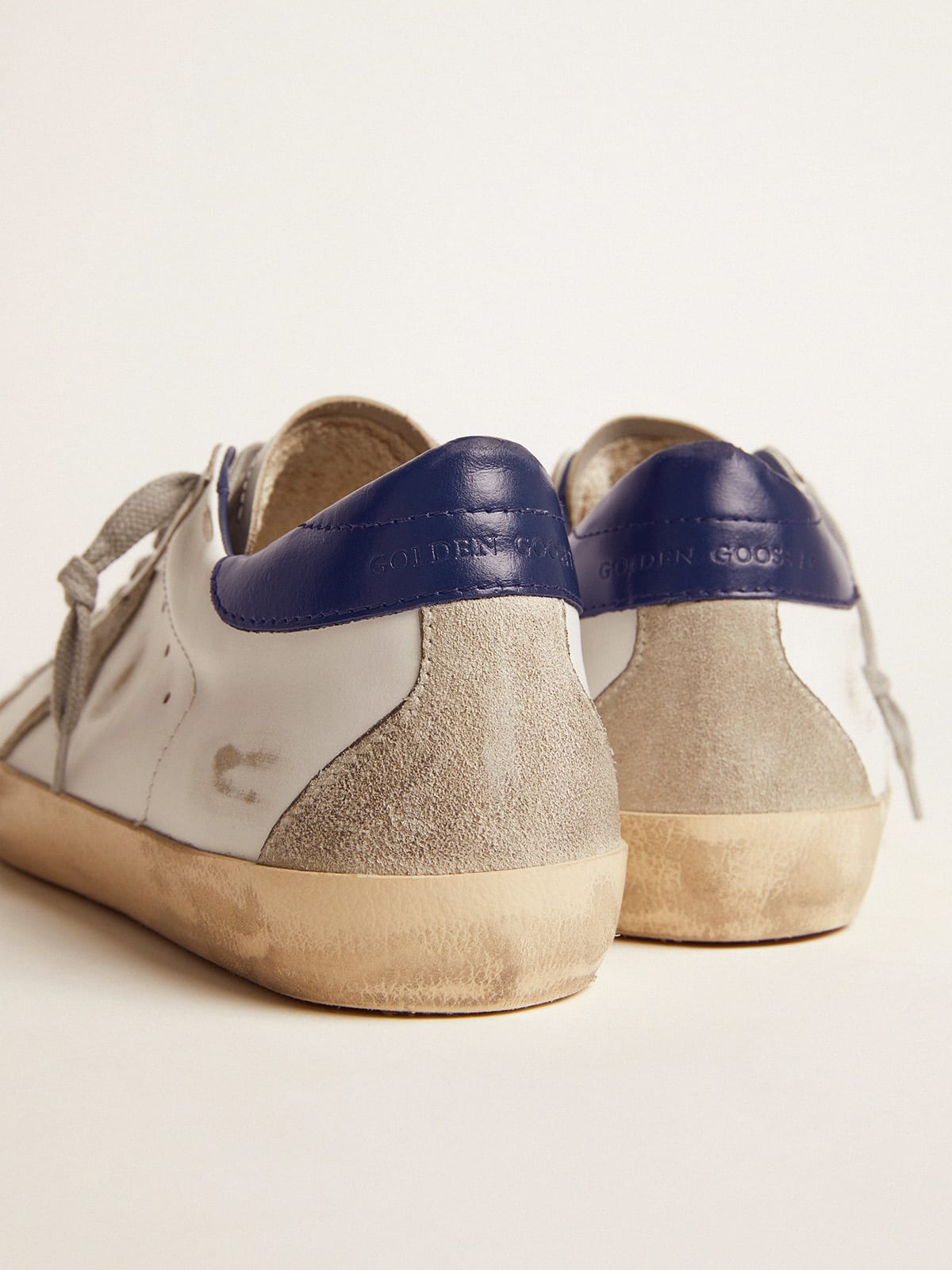 Women's blue and white Super-Star sneakers | Golden Goose | Golden Goose