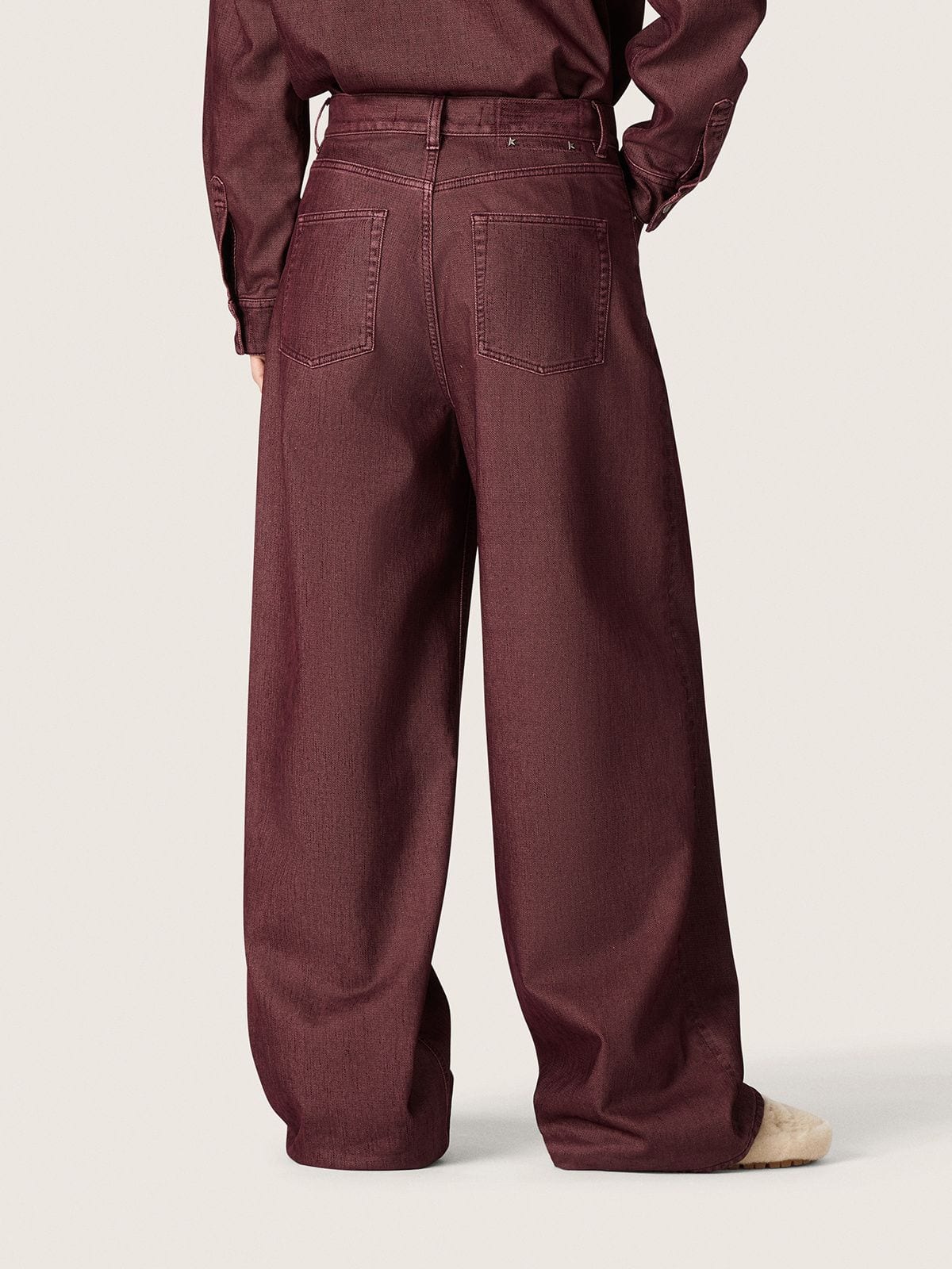 Women's jeans in burgundy denim | Golden Goose
