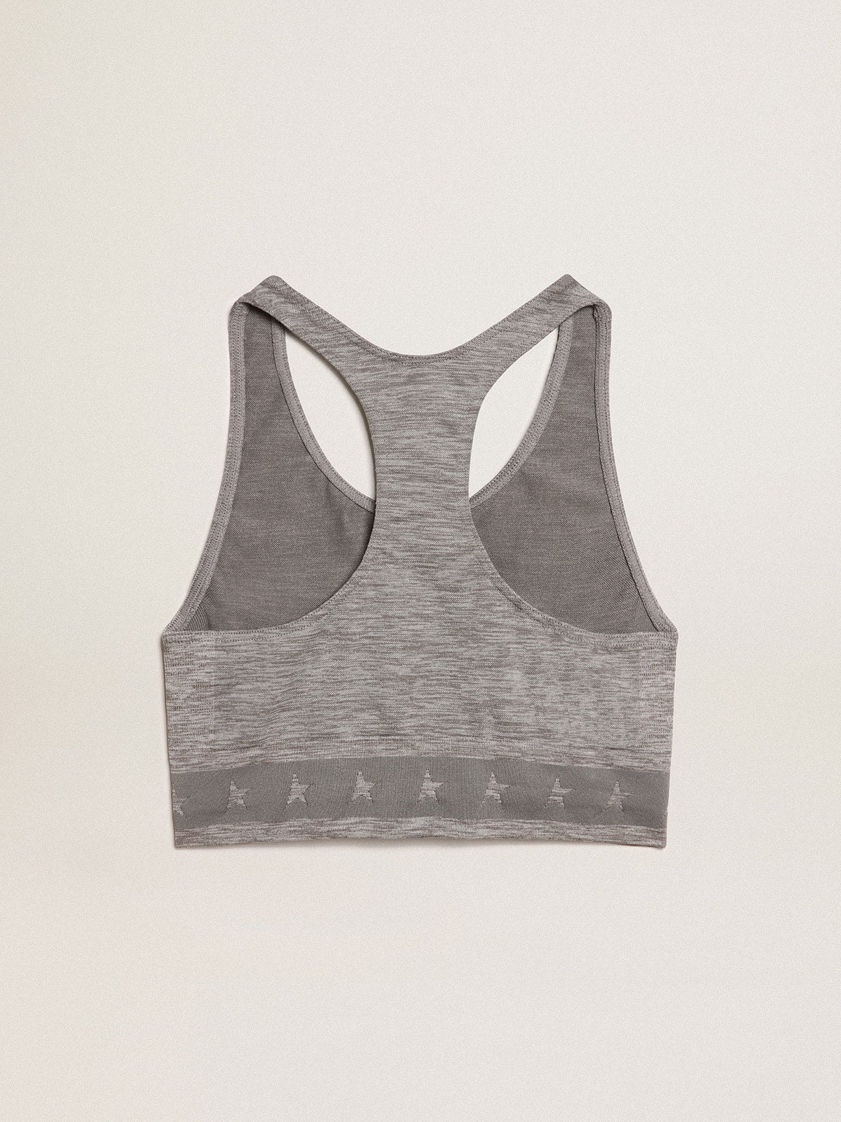 Gray melange athletic top | Golden Goose