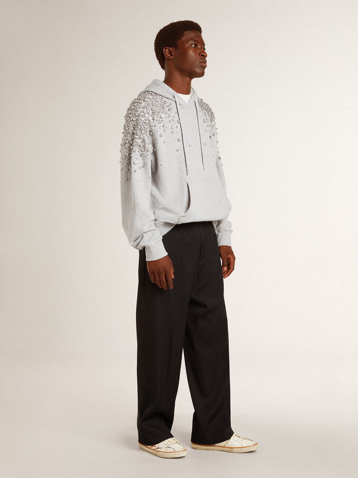 Men’s Super-Star LTD with perforated star and metallic leather heel tab | Golden Goose