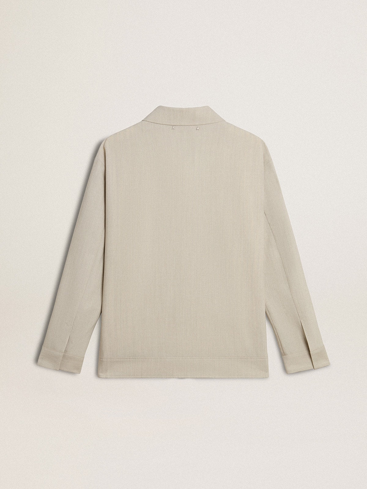 Men's khaki wool blend coach jacket | Golden Goose