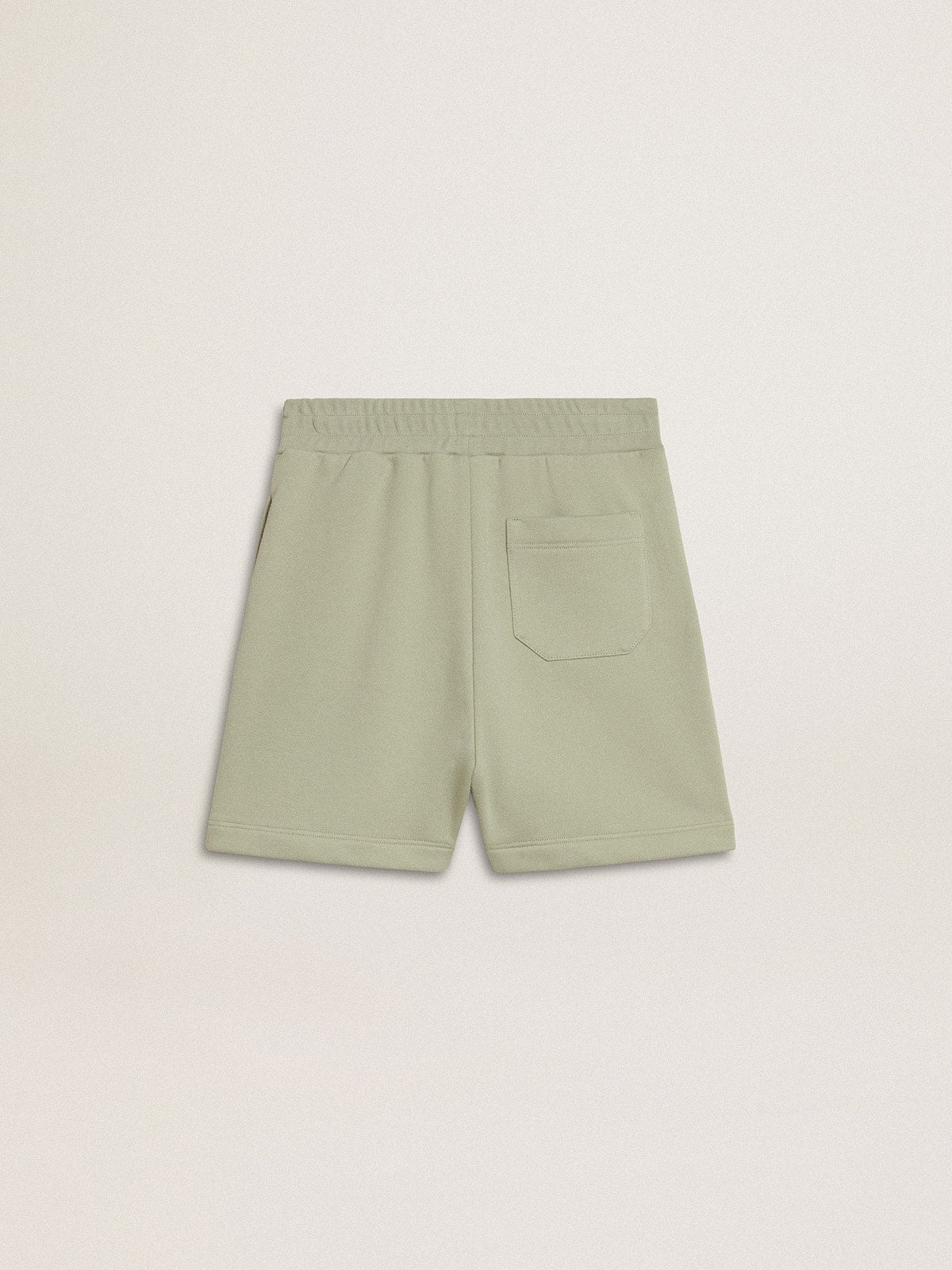 Light green shorts with white star | Golden Goose