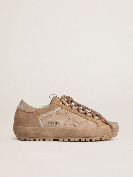 Women's Super-Star Ski in Dolmias and caramel suede with marble nubuck star and heel tab | Golden Goose