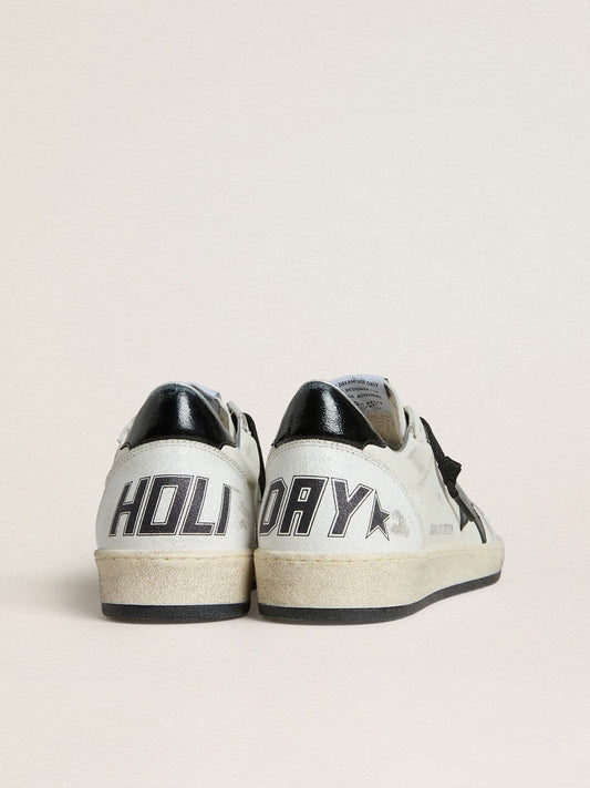Women's Ball Star Wishes in nappa with black naplak star and heel tab | Golden Goose