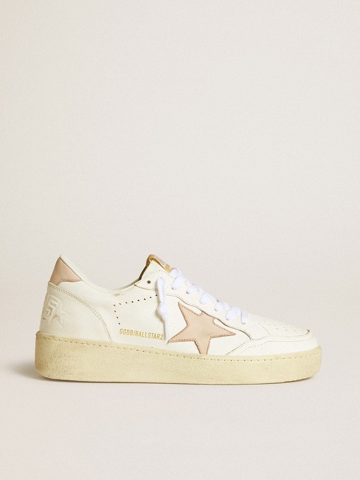 Women's Ball Star with pink nubuck star and heel tab | Golden Goose