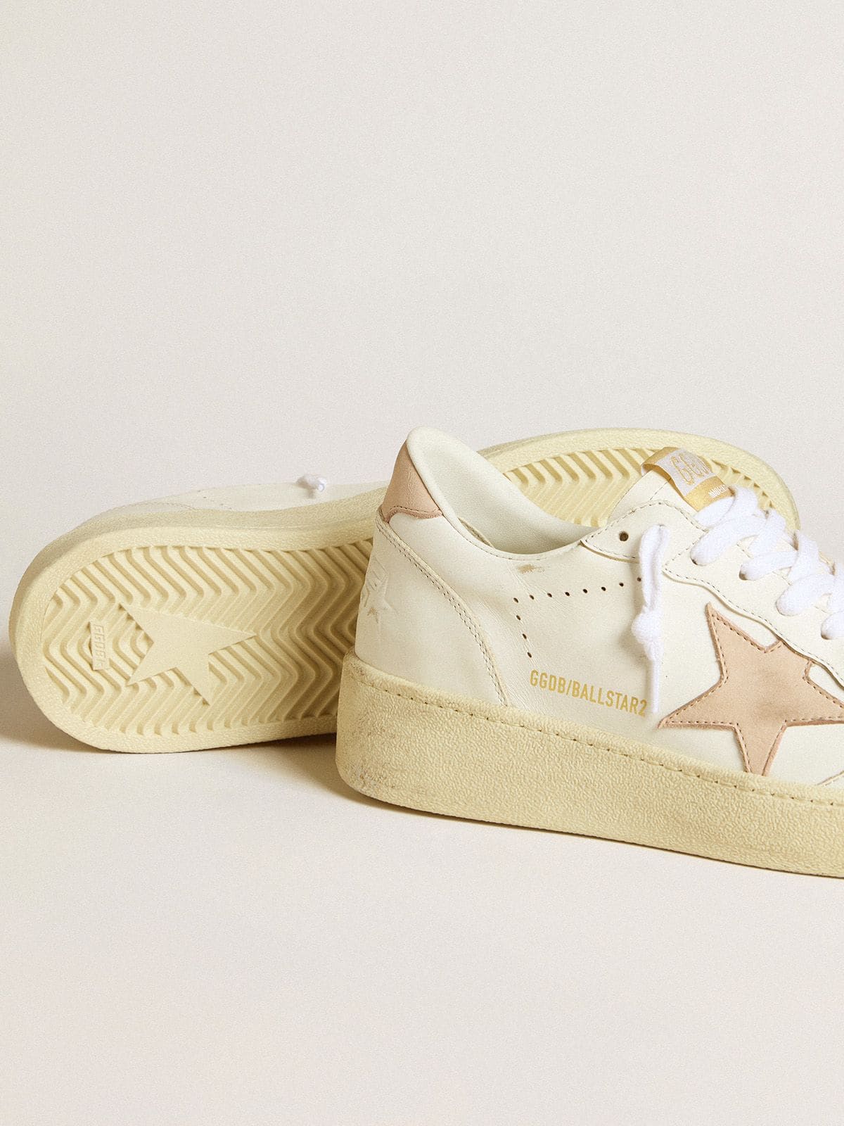 Women's Ball Star with pink nubuck star and heel tab | Golden Goose