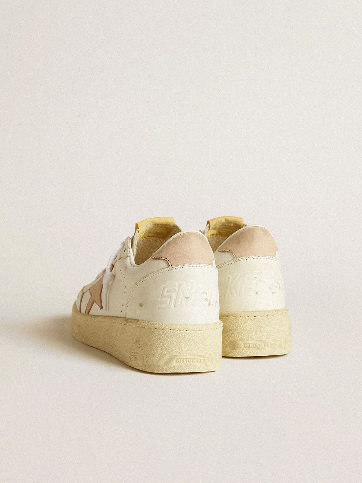 Women's Ball Star with pink nubuck star and heel tab | Golden Goose