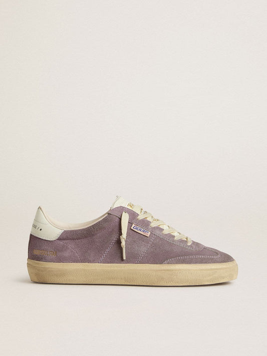 Women's Soul Star in lilac suede with white leather heel tab | Golden Goose