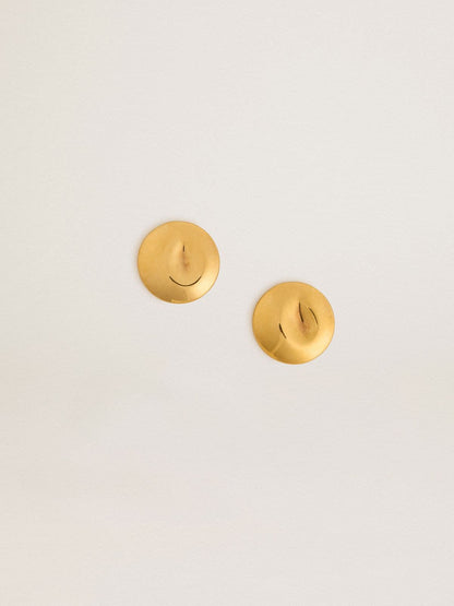 Gold circular earrings | Golden Goose