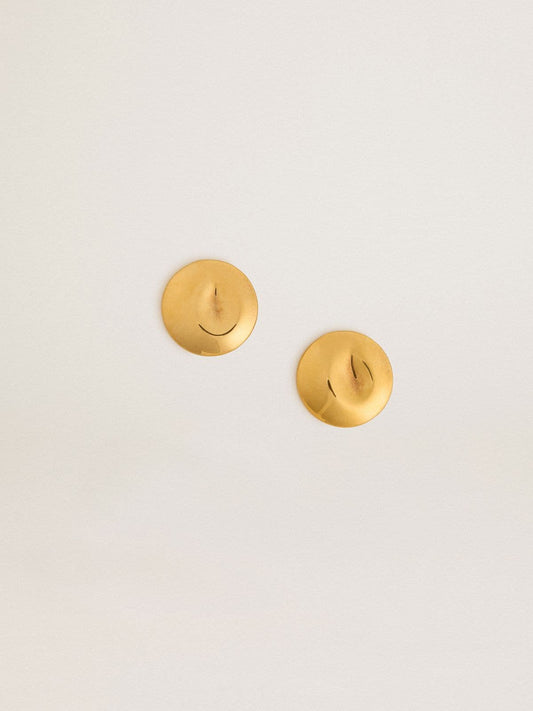 Gold circular earrings | Golden Goose