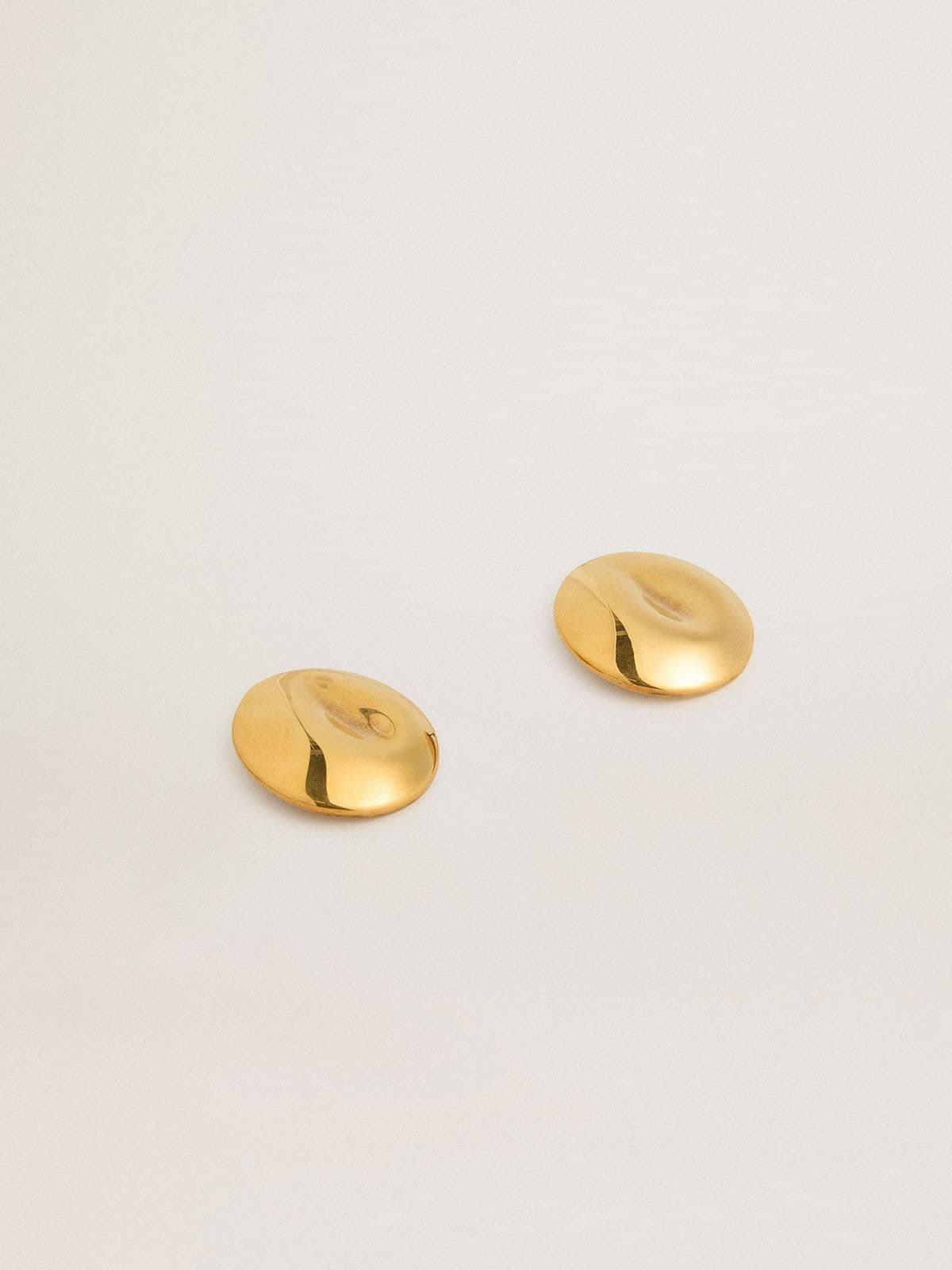 Gold circular earrings | Golden Goose