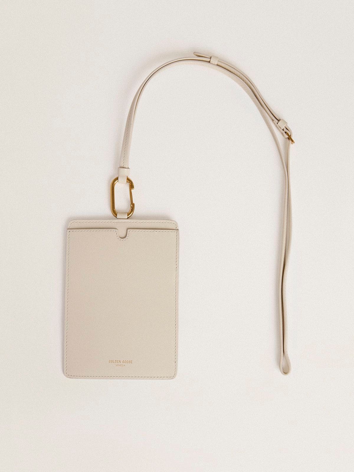 Worn white document holder | Golden Goose