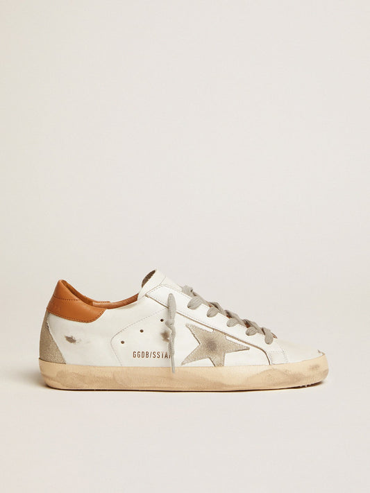 Women’s Super-Star sneakers with suede star and brown heel tab | Golden Goose