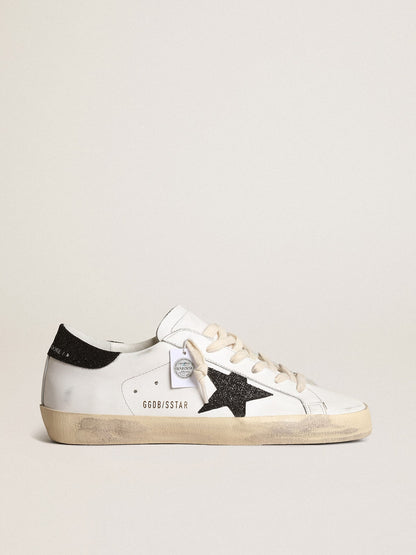 Sneaker black Swarovski crystals Super-Star LTD for women | Golden Goose | Golden Goose