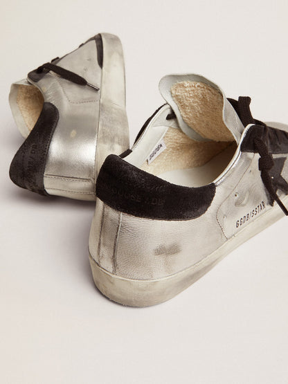 Women’s Super-Star sneakers in silver leather | Golden Goose | Golden Goose