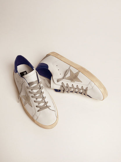 Women's blue and white Super-Star sneakers | Golden Goose | Golden Goose