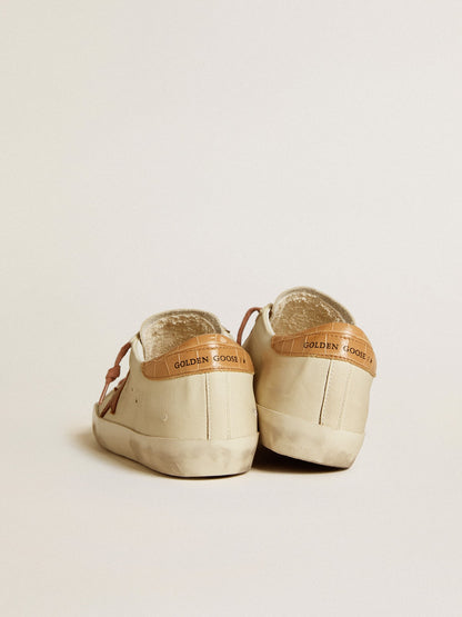 Women’s Super-Star with leather star and crocodile-print leather heel tab | Golden Goose