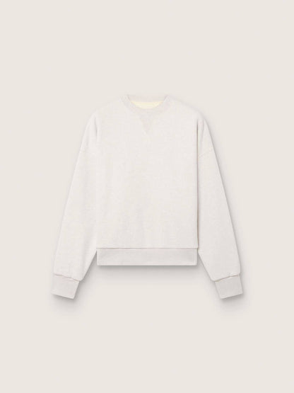Star unisex sweatshirt in gray cotton with embroidery and crystals | Golden Goose