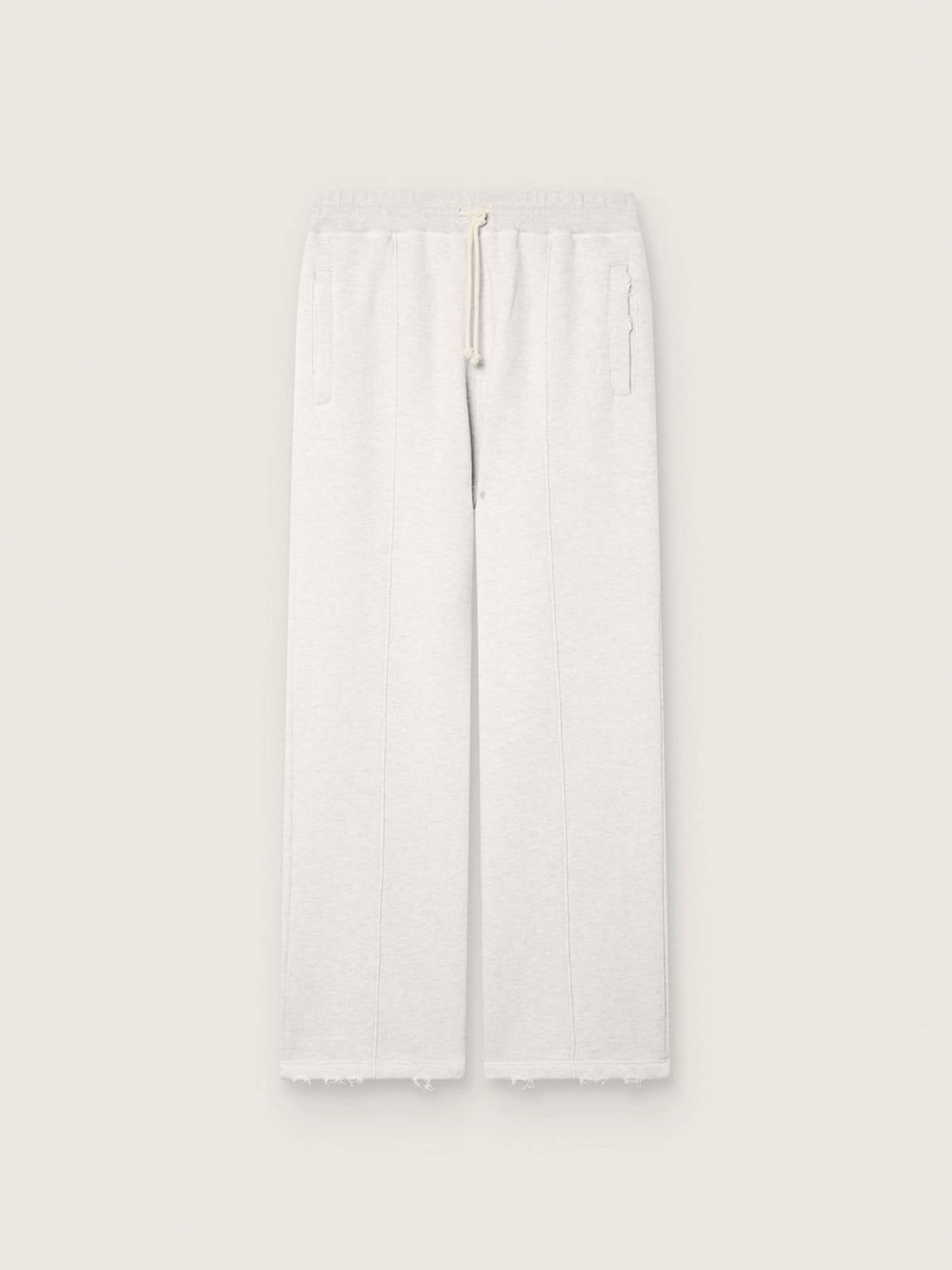 Star unisex sweatpants in gray melange fleece | Golden Goose