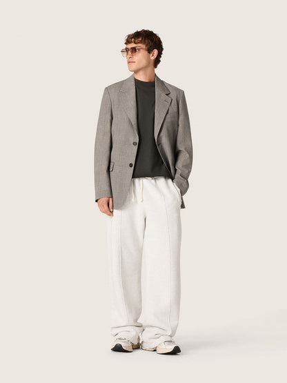 Star unisex sweatpants in gray melange fleece | Golden Goose