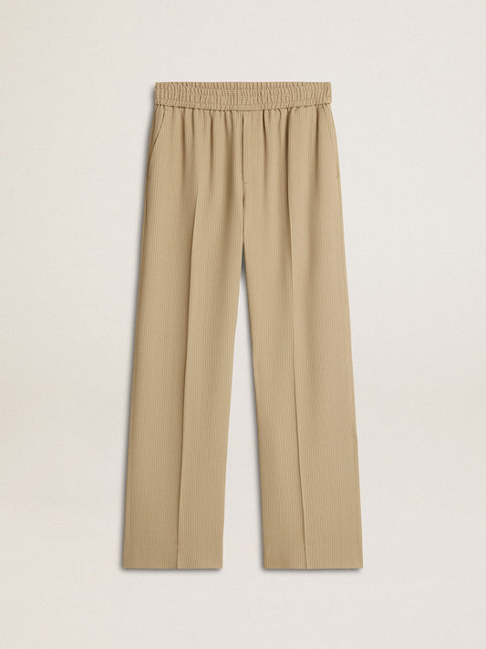 Women's travertine-colored joggers | Golden Goose