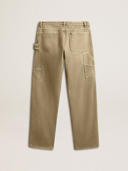 Women's distressed-effect cotton pants | Golden Goose