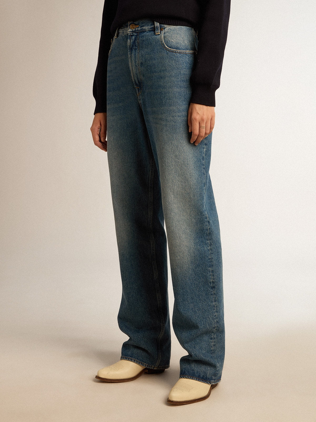 Women's jeans with medium wash | Golden Goose