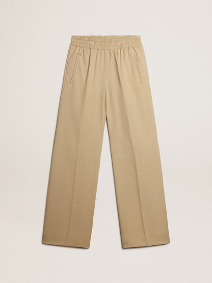 Women’s sand-colored joggers | Golden Goose