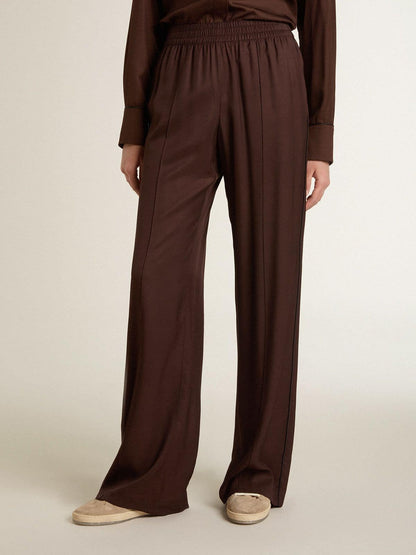Women's brown jogging pants | Golden Goose