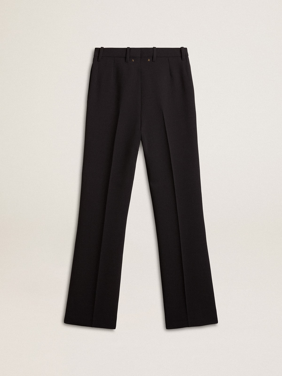 Women’s soft black pants in wool blend | Golden Goose