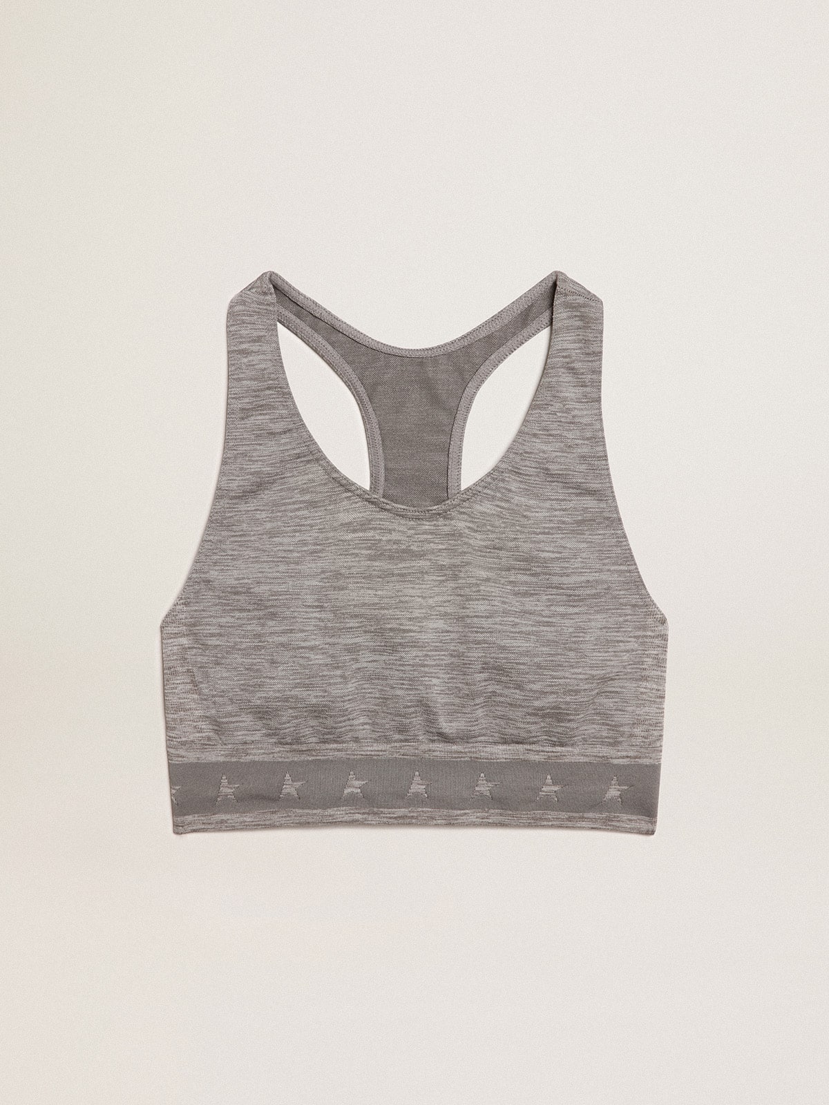 Gray melange athletic top | Golden Goose