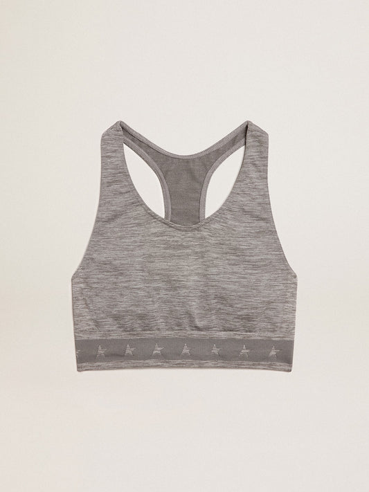 Gray melange athletic top | Golden Goose