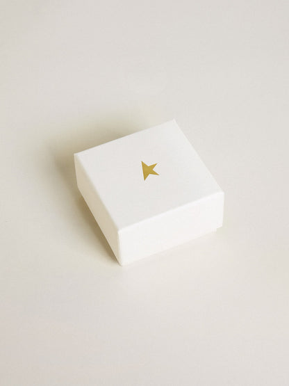 Letter B charm in gold-colored brass with crystals | Golden Goose