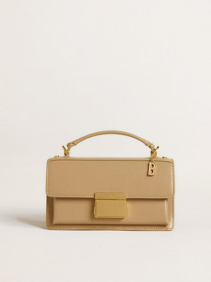 Letter B charm in gold-colored brass with crystals | Golden Goose
