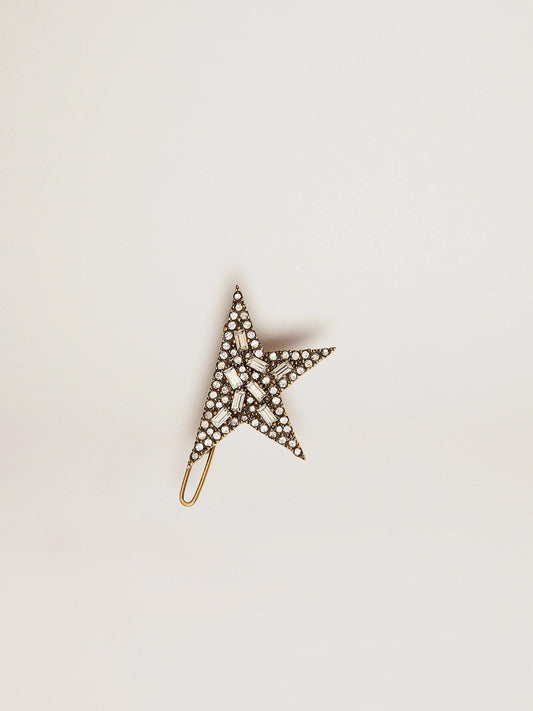 Lace lock with Star clip in antique gold color | Golden Goose