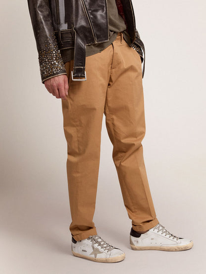 Men's Super-Star with black heel tab and metal stud lettering | Golden Goose