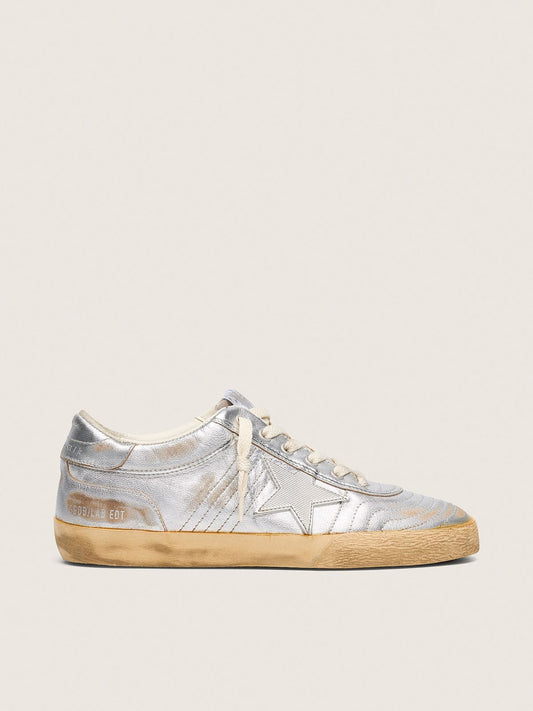 Men's Super-Star LAB in metallic nappa with silver TPU star | Golden Goose