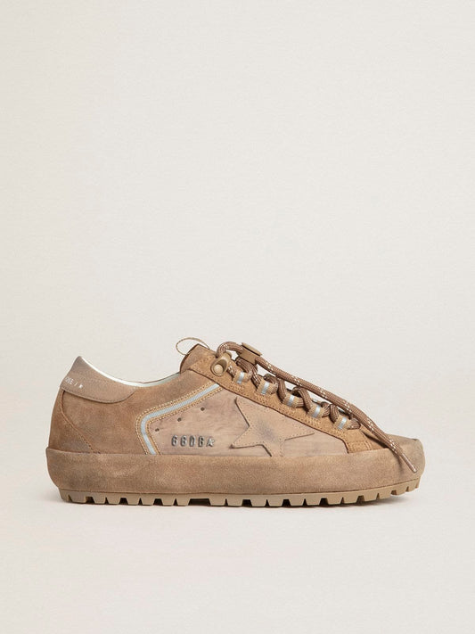 Men's Super-Star Ski in Dolmias and caramel suede with marble nubuck star and heel tab | Golden Goose