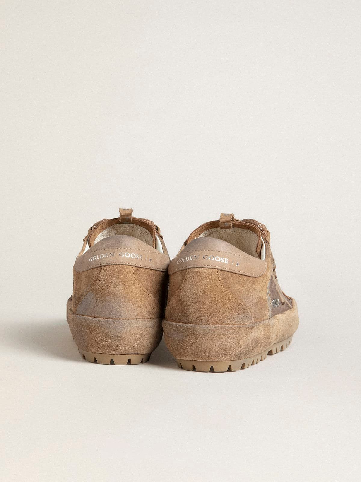 Men's Super-Star Ski in Dolmias and caramel suede with marble nubuck star and heel tab | Golden Goose