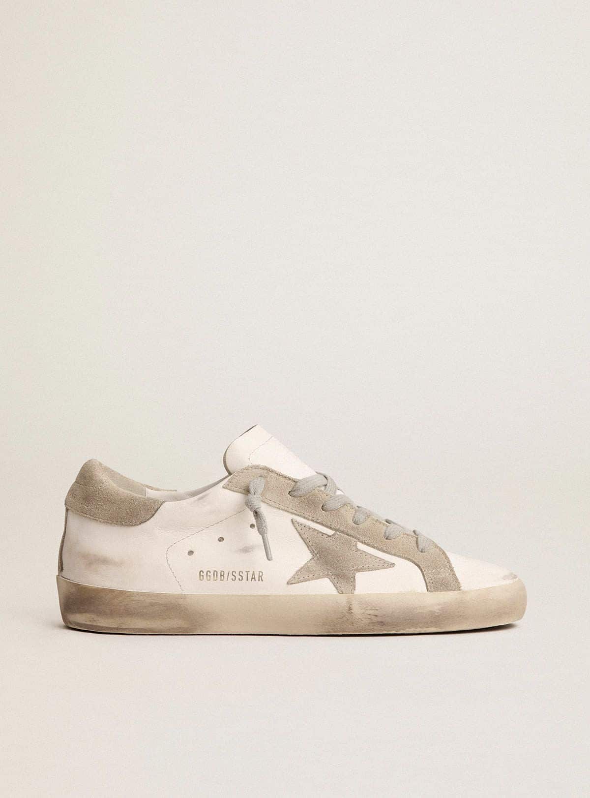 Men’s Super-Star with gray suede star and heel tab | Golden Goose