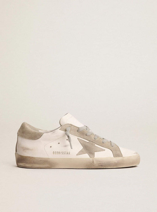 Men’s Super-Star with gray suede star and heel tab | Golden Goose
