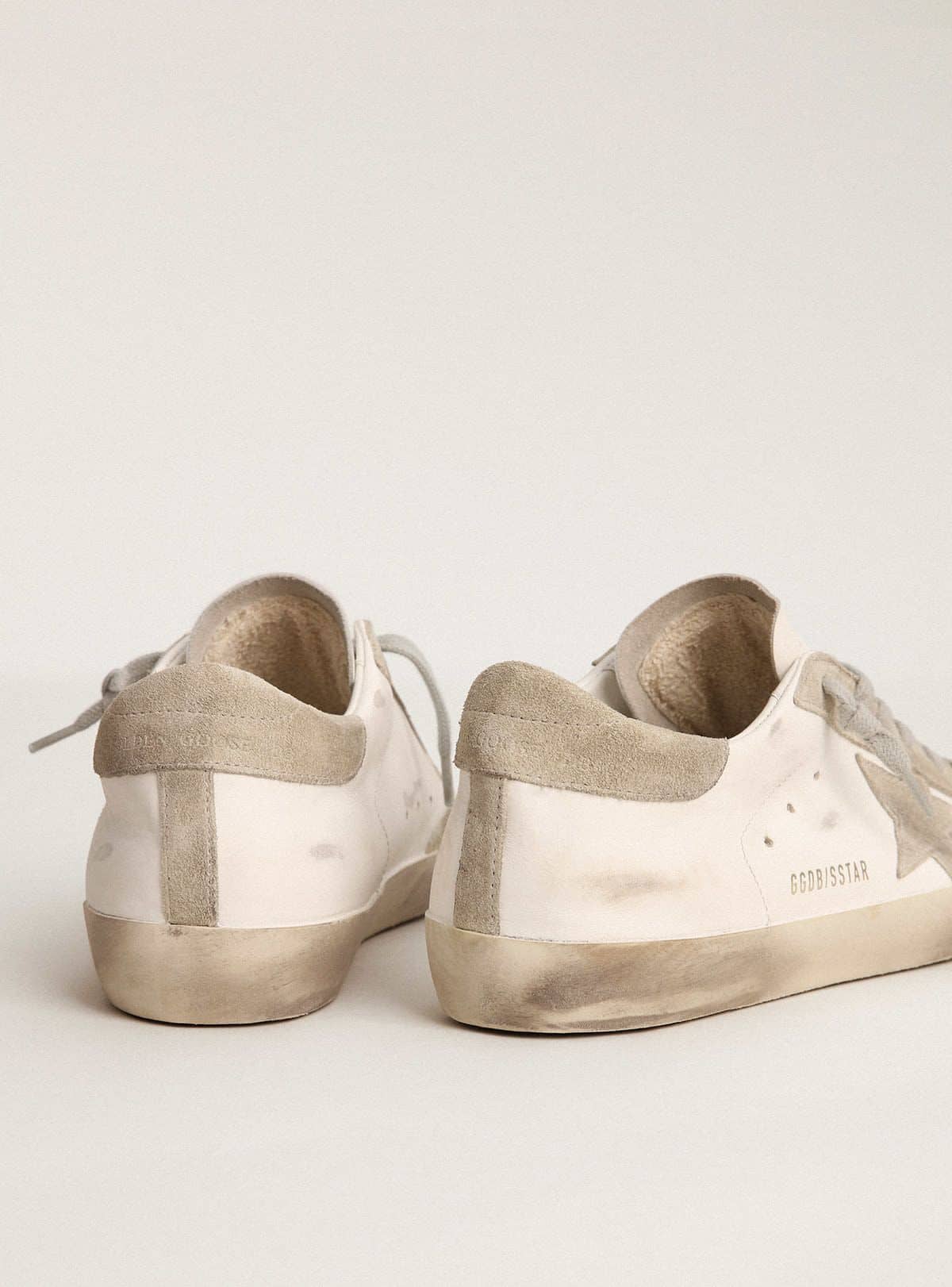 Men’s Super-Star with gray suede star and heel tab | Golden Goose