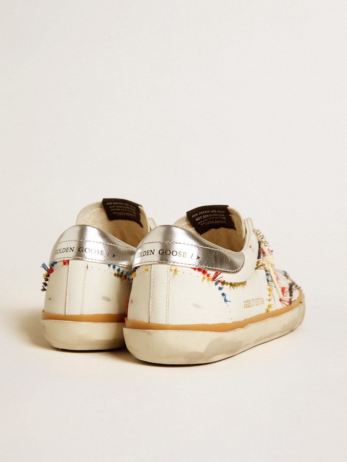 Men’s Super-Star LTD with perforated star and metallic leather heel tab | Golden Goose