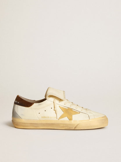 Men's Super-Star LTD in nappa with suede star and brown heel tab | Golden Goose