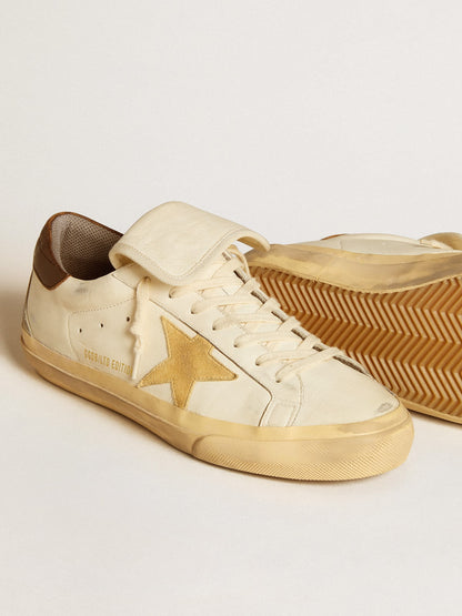 Men's Super-Star LTD in nappa with suede star and brown heel tab | Golden Goose