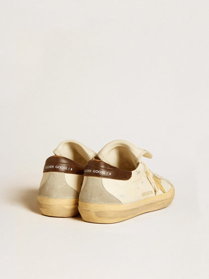 Men's Super-Star LTD in nappa with suede star and brown heel tab | Golden Goose