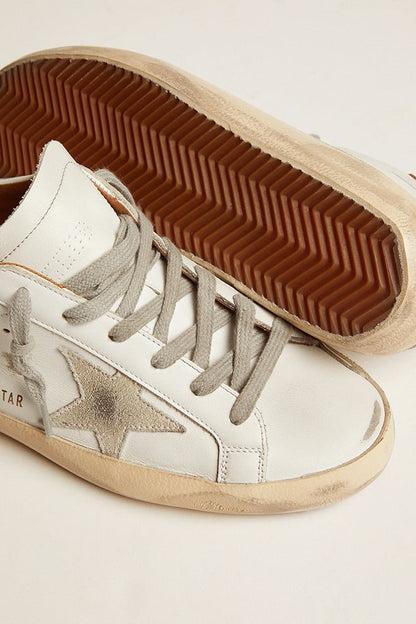 Men’s Super-Star sneakers with suede star and brown heel tab | Golden Goose