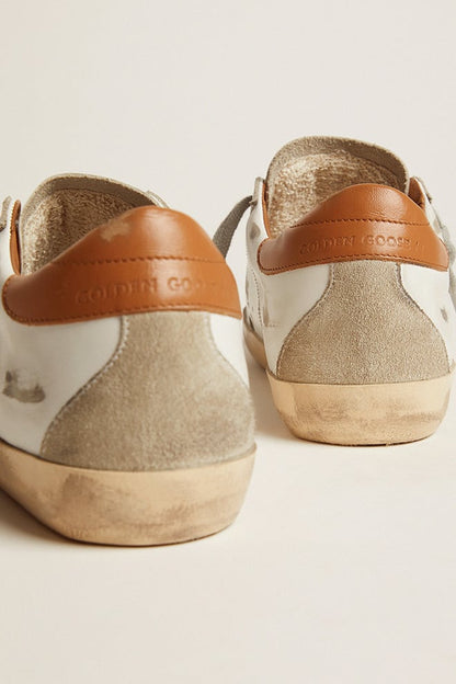 Men’s Super-Star sneakers with suede star and brown heel tab | Golden Goose