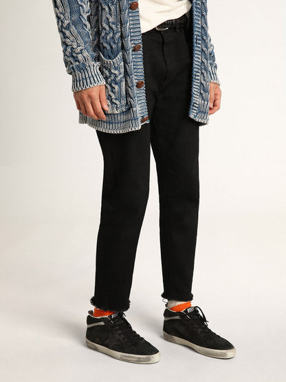 Men's Mid Star in nubuck with black leather star and silver flash | Golden Goose